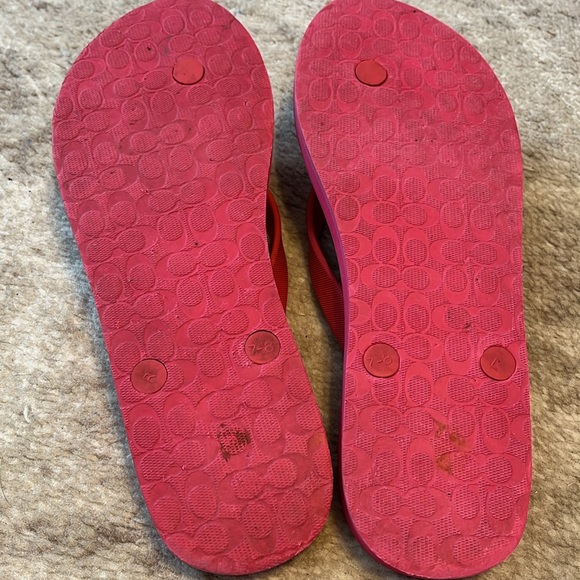 COACH AMEL RUBBER FLIP FLOP IN SIZE 8 - Picture 4 of 5